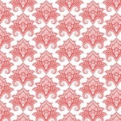 Image of The Modern Damask Backdrop~ Asian Red