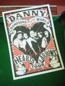 Image of DANNY & THE CHAMPIONS OF THE WORLD Silkscreen Print Poster