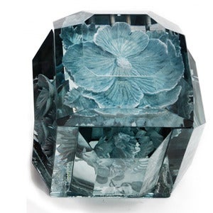 Image of Hand carved Lucite boxes