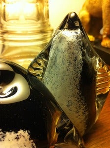 Image of Glass Penguins, hand-made and signed by Anthony Stern