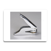 Image of Handheld paper embosser with custom designed insert with your logo