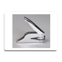 Image of Handheld paper embosser with custom designed insert with your logo