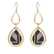 Image of Pamela Earrings - Tribal Suede