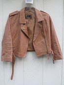 Image of Vintage motorcycle leather jacket