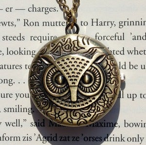 Image of Owl Pendant Watch Necklace