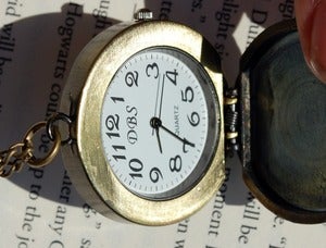 Image of Owl Pendant Watch Necklace