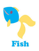 Image of fish blue & yellow