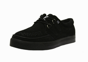 Image of Black Suede w/ Black Interlace Creeper Sneaker