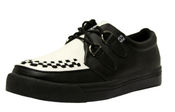 Image of T.U.K. Creeper Sneaker in Black and White