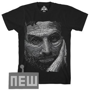 Image of his steveness (steve jobs think different word art tee)