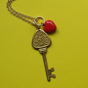 Image of Vintage I love you key Necklace SALE
