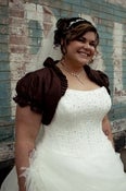 Image of Calissa Ruffle Formal Bridal Shrug