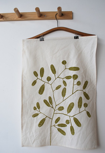 Image of smokebush tea towel