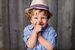 Image of "Jake" Linen Preppy Fedora