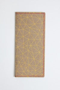 Image of L. Travel Wallet - Gold Grid