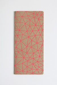 Image of L. Travel Wallet - Neon Grid