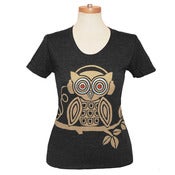 Image of Headphones Owl Scoop Neck
