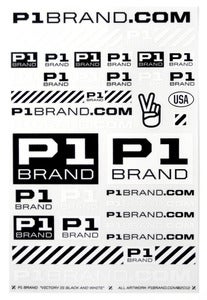 Image of "Victory is Black and White" Sticker Sheet (P1B-A0510)
