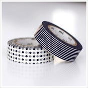 Image of Monochrome (Black/White) MT Washi Tape