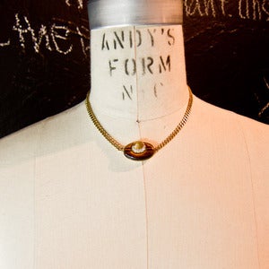 Image of Gold Tiger's Eye Bulgari Necklace