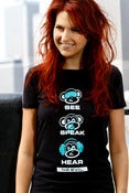 Image of WOMEN'S NO EVIL IN BLACK