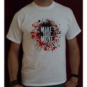 Image of Mens 'Make Your Move' white T-Shirt