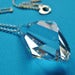 Image of  Lucky Crystal Droplet Necklace Pendant, Sterling Silver 