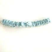 Image of Delicate Lace Garter in pale blue
