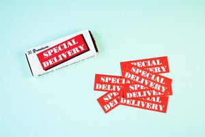 Image of Vintage Special Delivery Dennison Labels- in box