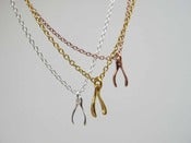 Image of Mini Ava Wishbone Necklace
