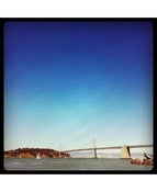 Image of Bay Bridge & Boat.