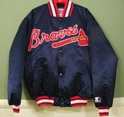 Image of DEADSTOCK VINTAGE ATLANTA BRAVES STARTER SATIN JACKET