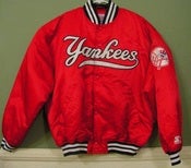 Image of DEADSTOCK VINTAGE NEW YORK YANKEES STARTER SATIN JACKET