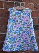 Image of Vintage Retro 50s Fabric Baby Girl Shift Dress 12-18 m 
