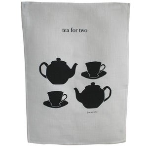 Image of tea towel - tea cups