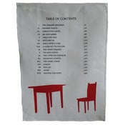 Image of tea towel - table