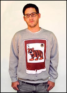 Image of Fm Tigah Blood Crewneck Sweatshirt (Heather Grey)