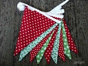 Image of Christmas Bunting - Red/Green