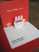 Image of Birthday Cake Pop Up Card