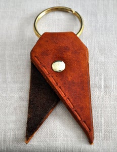 Image of Chestnut/Walnut Running Stitch Bookmark Key Chain