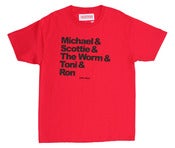 Image of CHI TOWN DYNASTY TEE | red / black