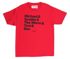Image of CHI TOWN DYNASTY TEE | red / black
