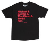 Image of CHI TOWN DYNASTY TEE | BLACK / RED
