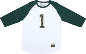 Image of TIGER CAMO BASEBALL SHIRT | White / Pine