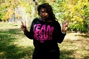 Image of Team Jesus off the shoulder Sweatshirt