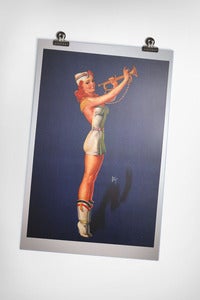 Image of 1940s marching girl