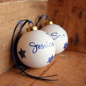 Image of Personalised star bauble