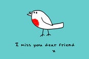 Image of Doodle by Andre Jordan 15-postcard set (15 'I Miss You Dear Friend')