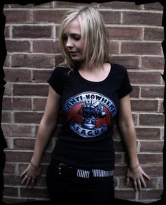 Image of ANTI-NOWHERE LEAGUE (LADIES) NEW LOGO TEE
