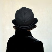 Image of Hat fashion menswear inspired black wool and cashmere : Salmagundi for women